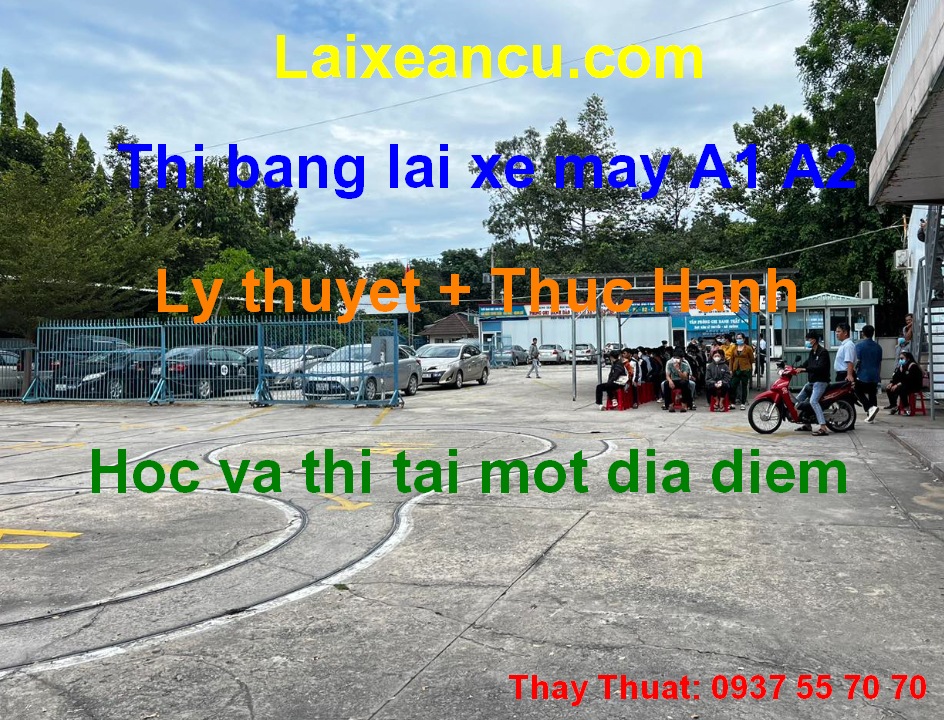 Hoc lai xe may thi bang lai xe may Binh Duong 1